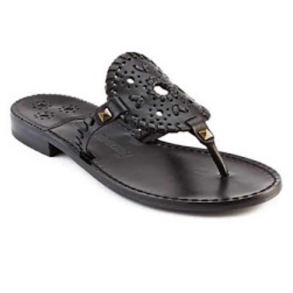 Jack Rodgers Black Georgica Sandals